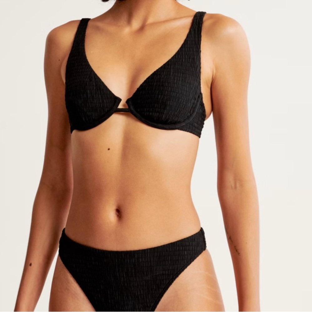 Abercrombie black bikini (top and bottom)